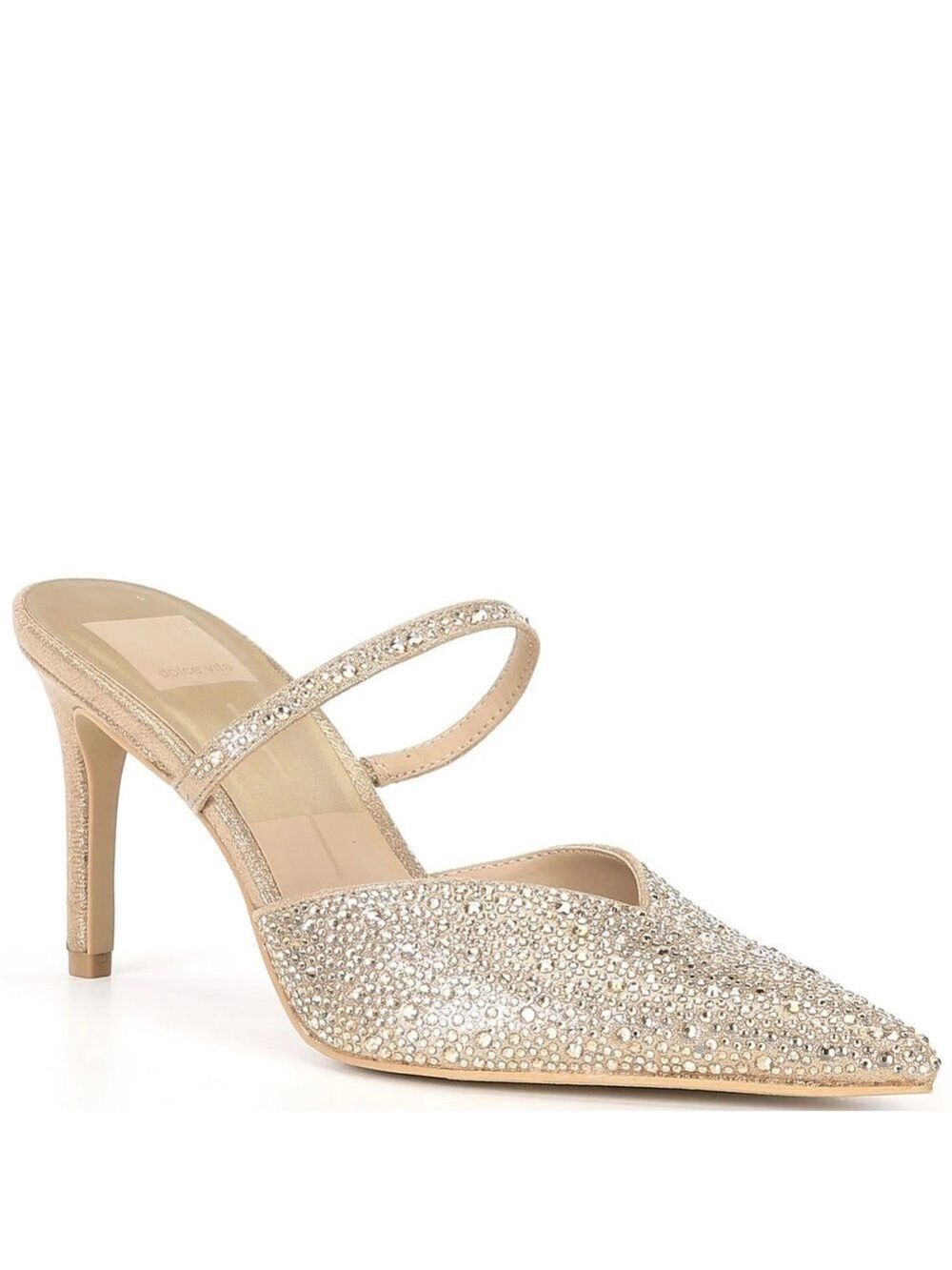 NWOB $140 Dolce Vita Rhinestone Strap Pointed Toe Heels 8.5